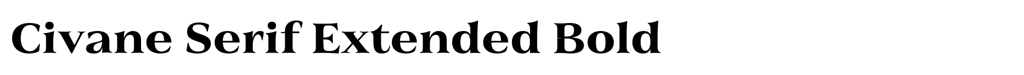 Civane Serif Extended Bold image